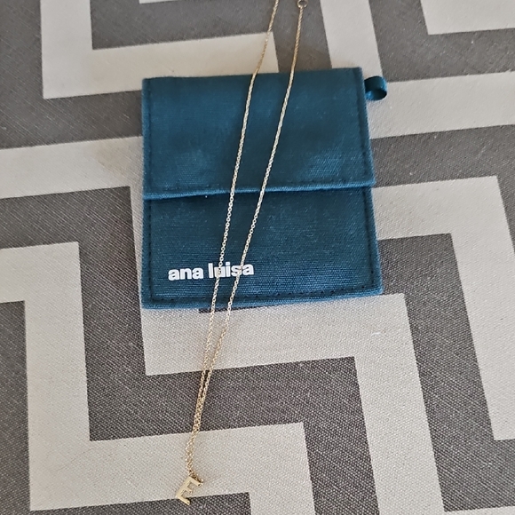 Ana Luisa Letter Initial E Dainty Gold Necklace - Picture 1 of 4